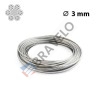 Lina stalowa 3,0mm 6x19M-FC 1960N/mm2 B sZ