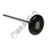 Rolka nylonowa 3", średnica osi 11mm, Długość 198mm