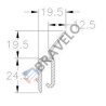 Uszczelka boczna typ A, PVC