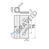 Uchwyt rolki 2,5 mm